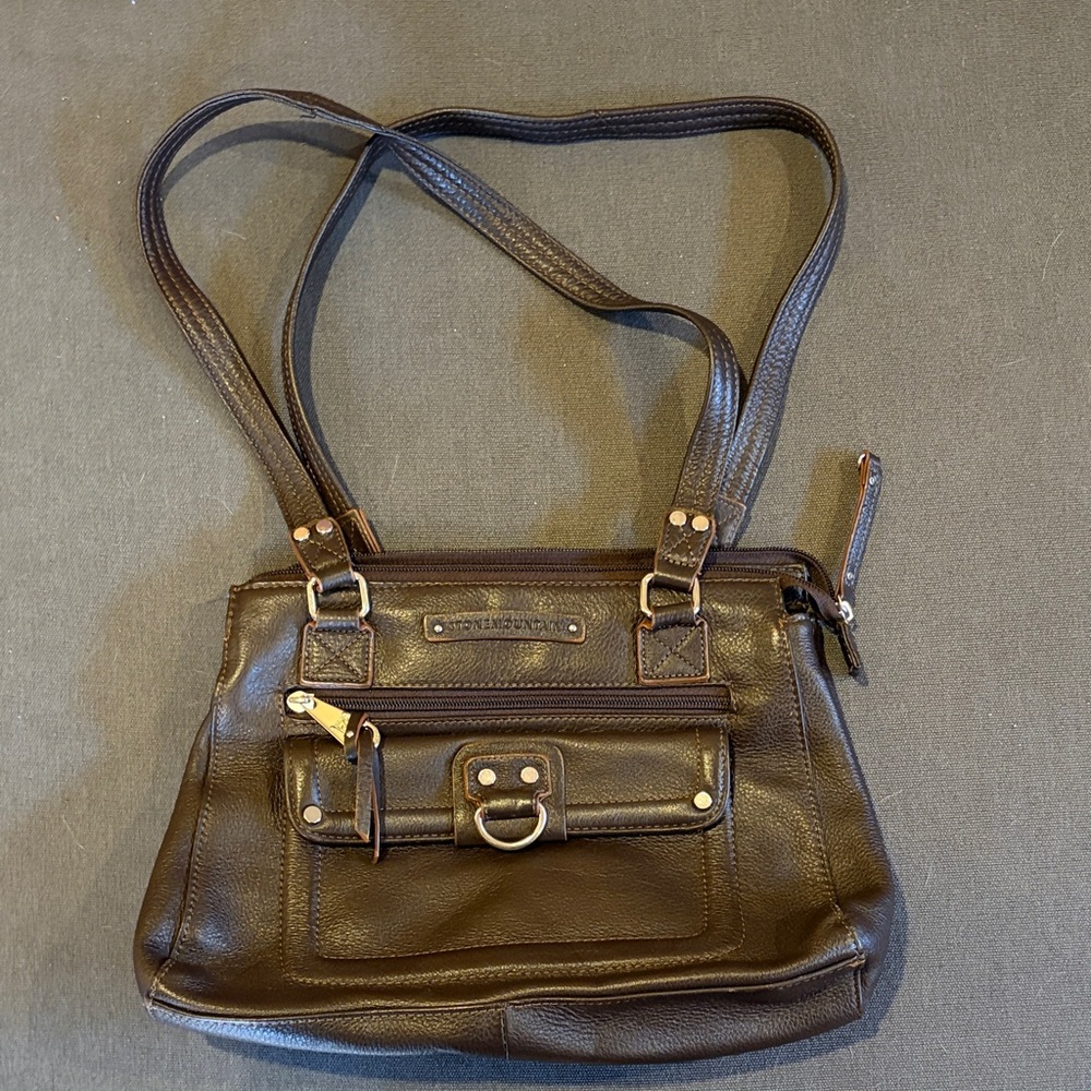 Stone Mountain Dark Brown Crossbody Bag